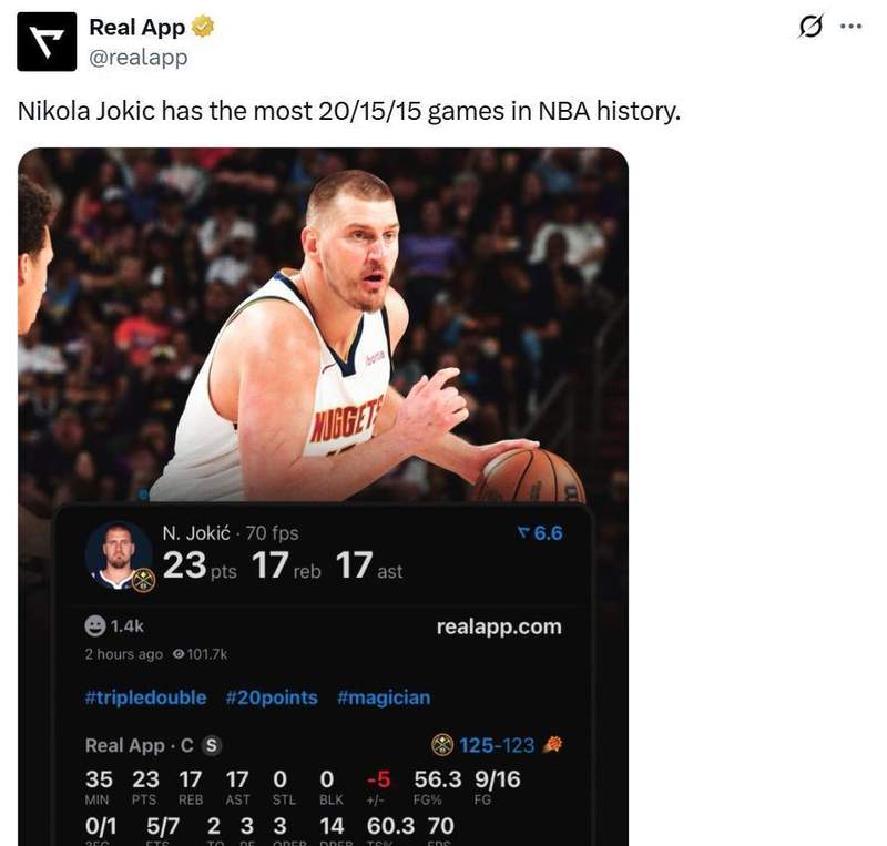  约基奇23+17+17大三双技术解码：数据背后的胜利密码与历史级纪录深度剖析 体育新闻