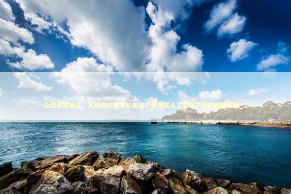 全国政协委员，天娱数科董事长贺晗：要夯实人工智能产业的底层基础_1 新闻